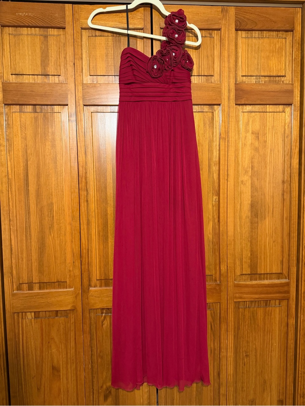 City Triangles One Shoulder Red Dress